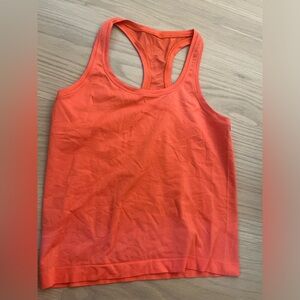 Lululemon athletica swiftly tank top orange size 6